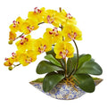 Phalaenopsis Orchid Artificial Arrangement in Vase