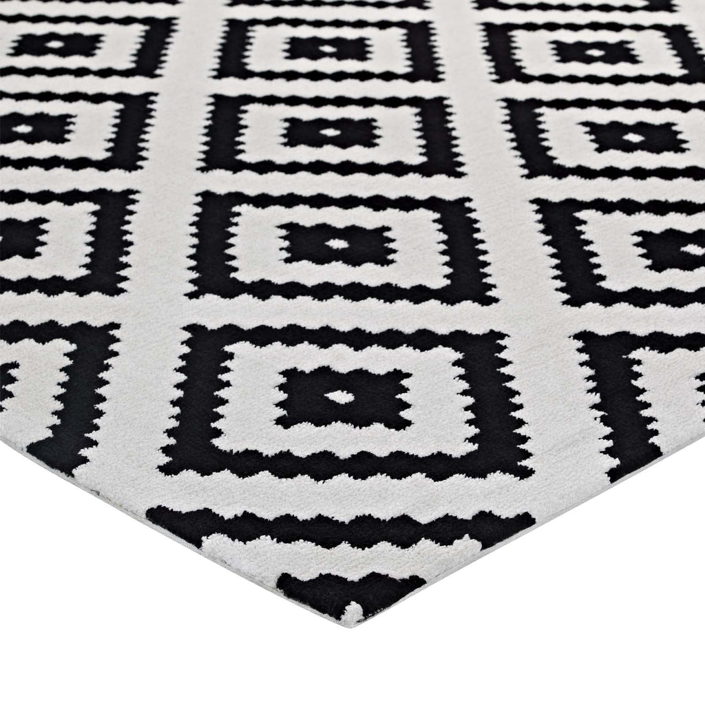 Alika Abstract Diamond Trellis 8x10 Area Rug by Modway