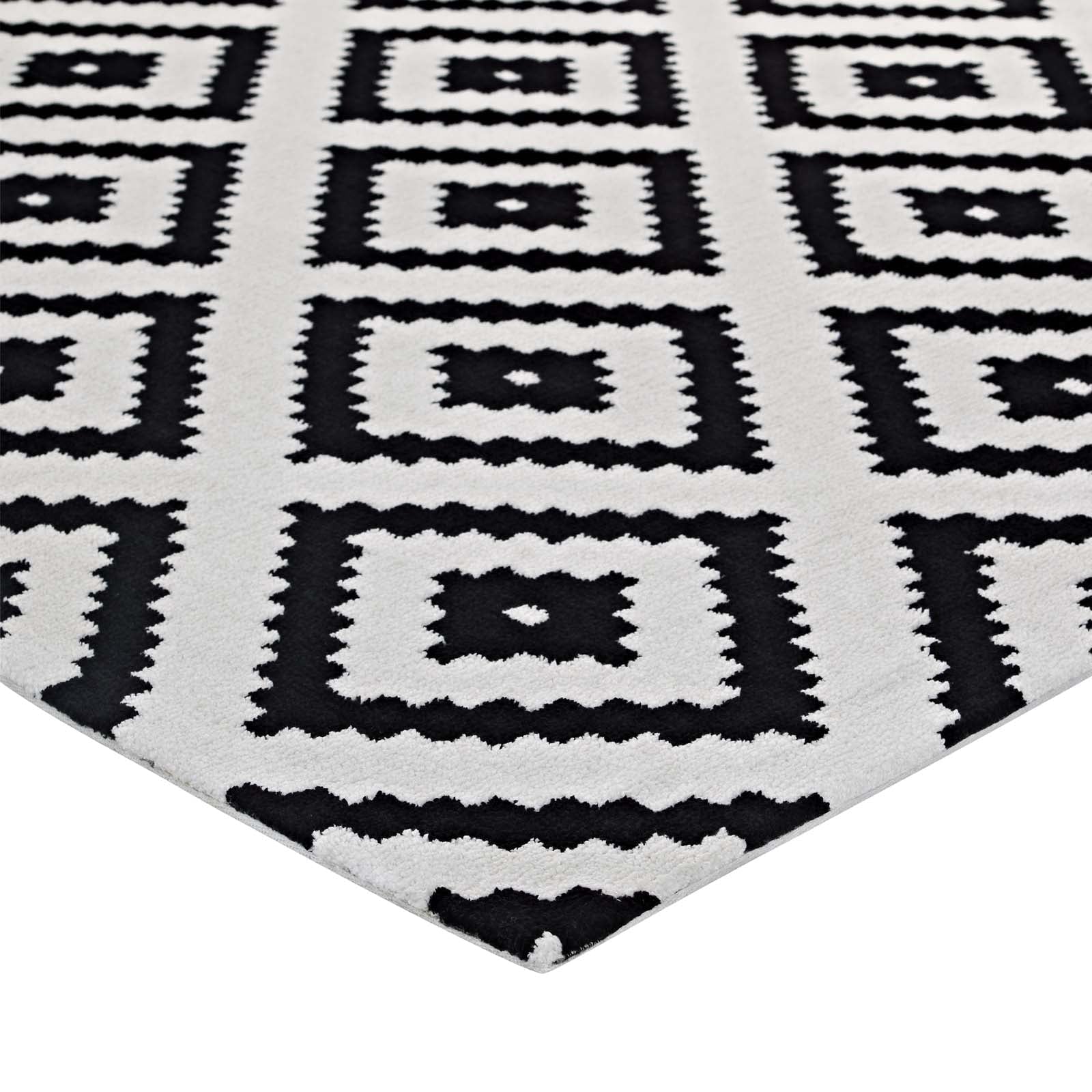Alika Abstract Diamond Trellis 8x10 Area Rug by Modway