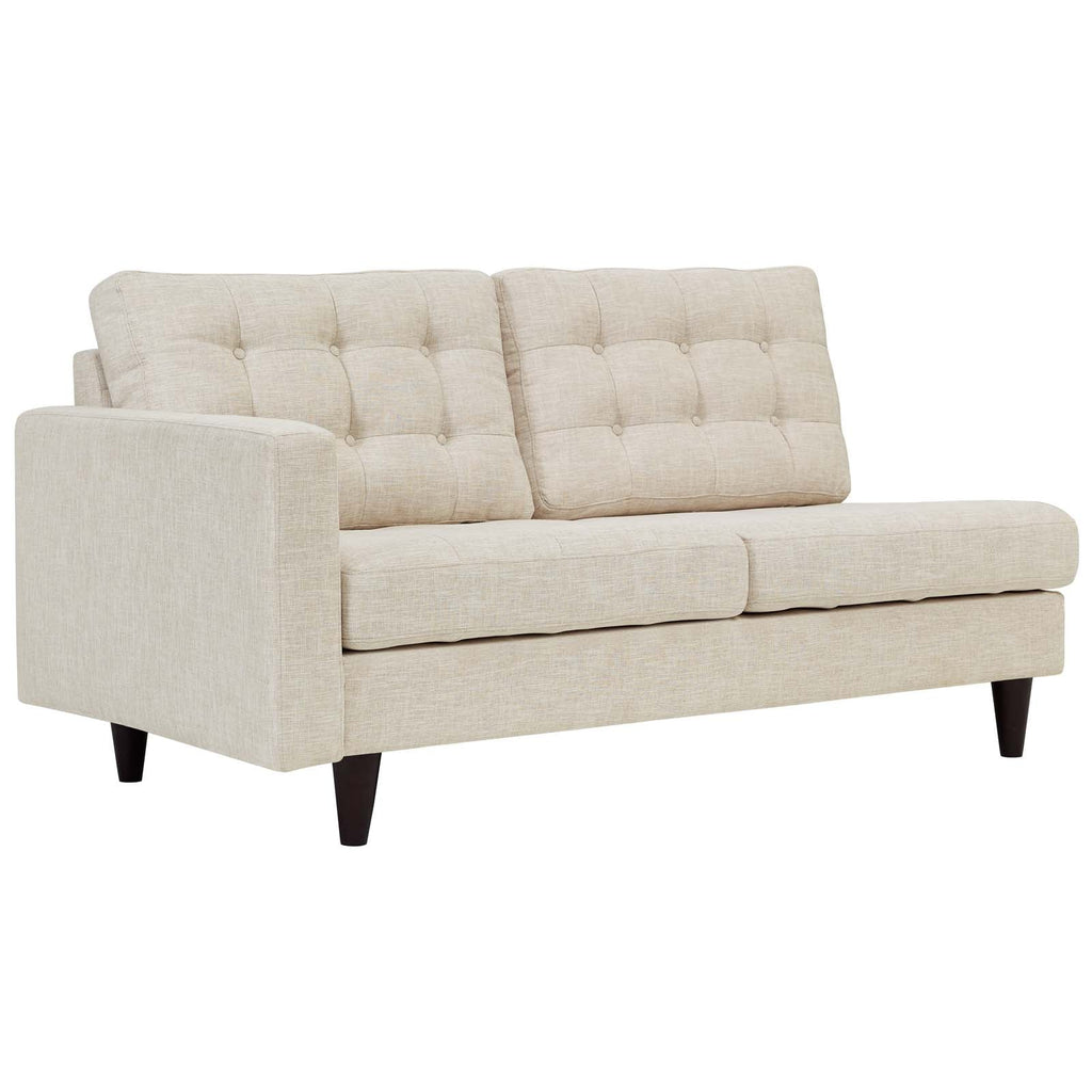 Empress Left-Facing Upholstered Fabric Loveseat by Modway