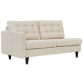 Empress Left-Facing Upholstered Fabric Loveseat by Modway