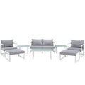 Fortuna 9 Piece Outdoor Patio Sectional Sofa Set by Modway