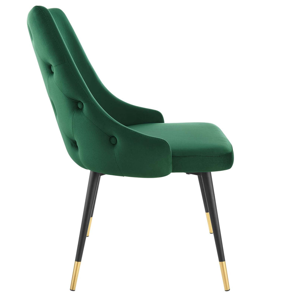 Adorn Performance Velvet Dining Side Chair Set of 2 by Modway