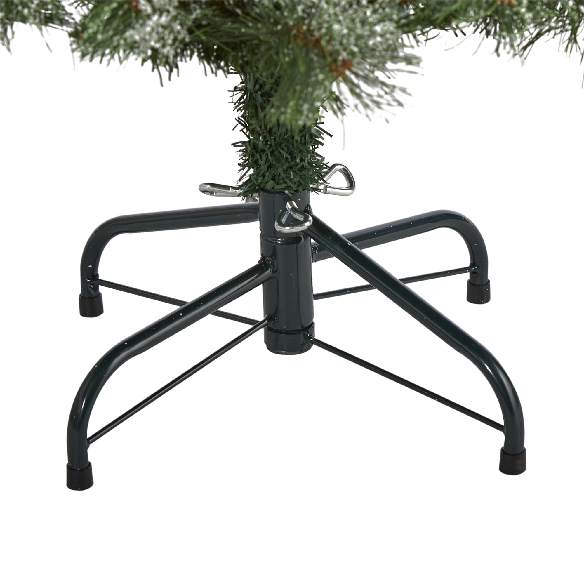 4' Snowed French Alps Mountain Pine Artificial Christmas Tree w/ 237 Bendable