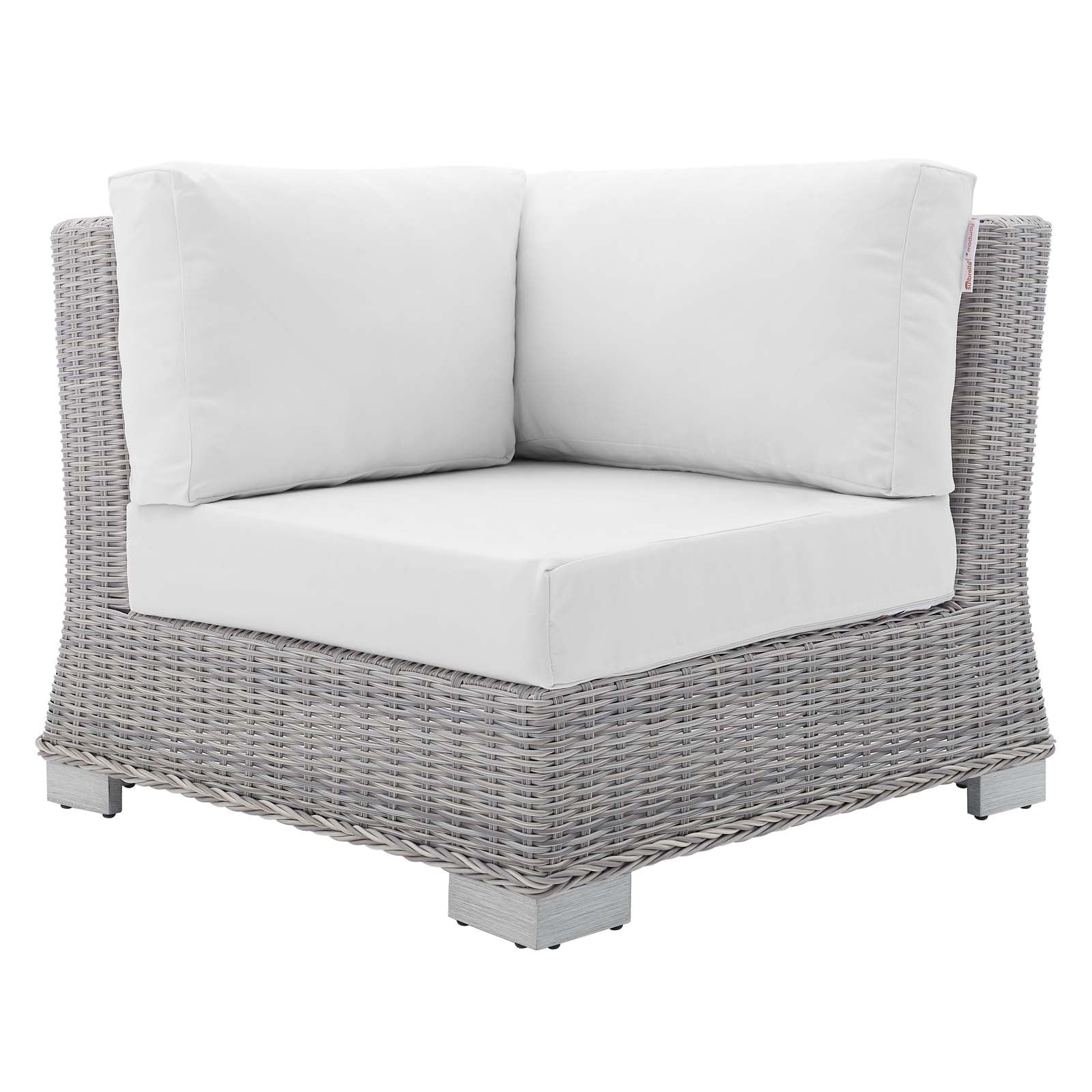 Conway Sunbrella¨ Outdoor Patio Wicker Rattan Corner Chair by Modway