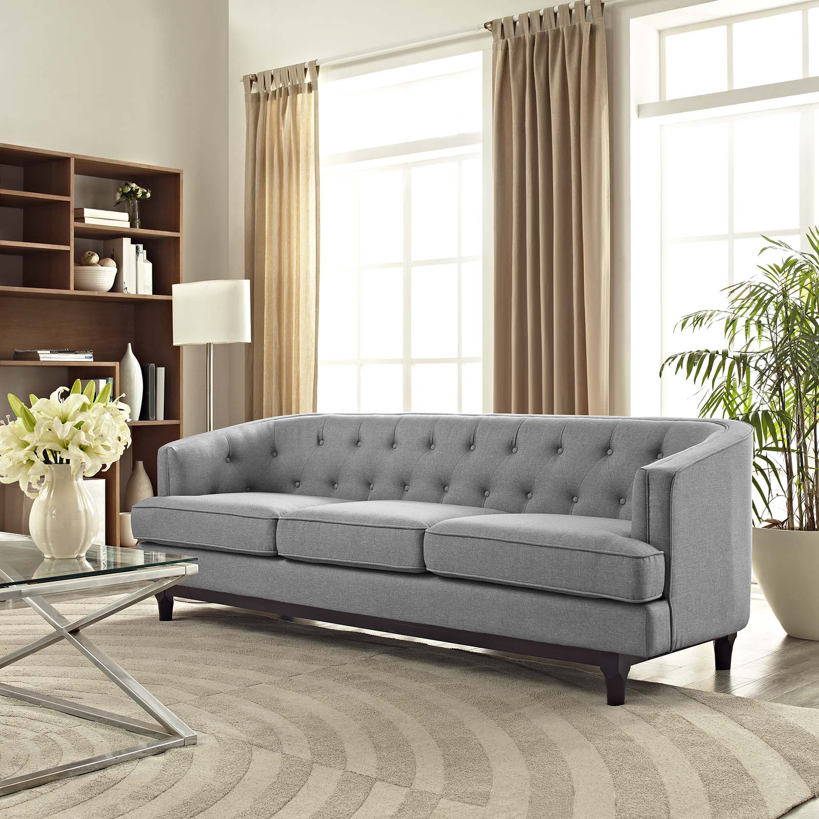 Coast Upholstered Fabric Sofa by Modway