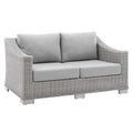 Conway Sunbrella¨ Outdoor Patio Wicker Rattan Loveseat by Modway