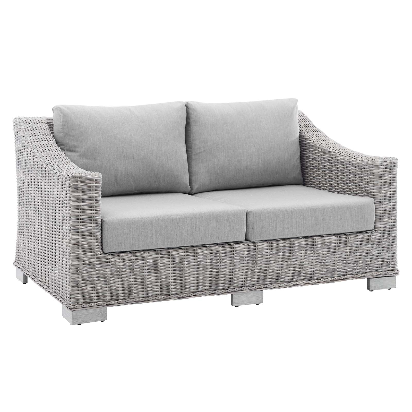 Conway Sunbrella¨ Outdoor Patio Wicker Rattan Loveseat by Modway