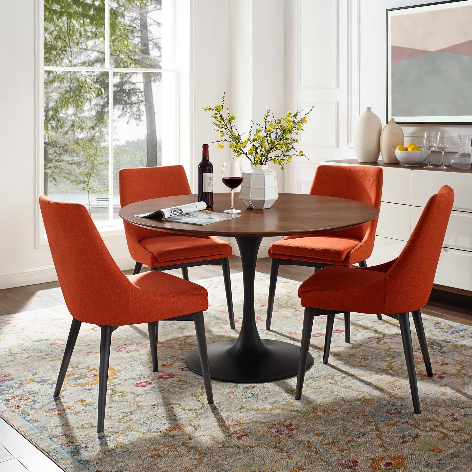Lippa 48" Round Wood Dining Table by Modway