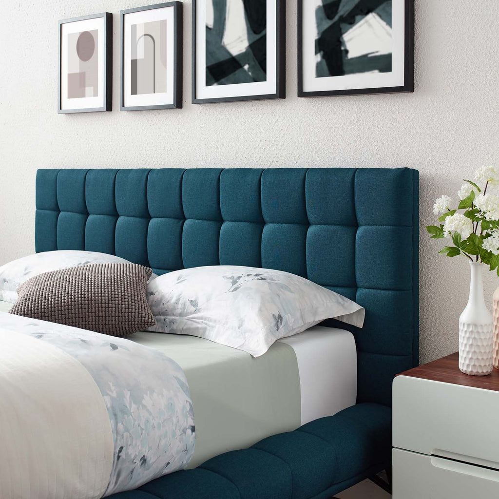 Julia Biscuit Tufted Upholstered Fabric Queen Platform Bed by Modway