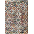 Tribute Azalea Distressed Vintage Floral Lattice 8x10 Area Rug by Modway