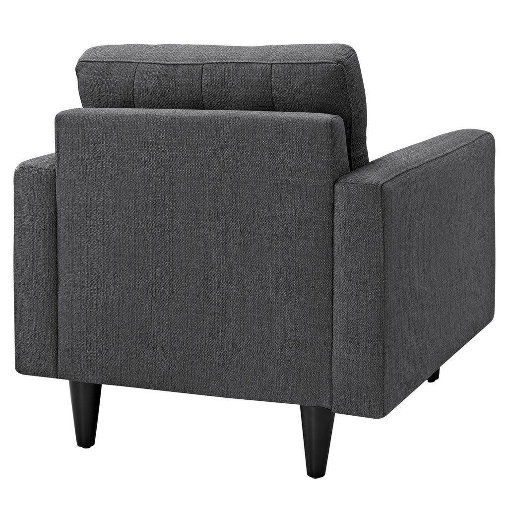 Empress Upholstered Fabric Armchair Set of 2 by Modway