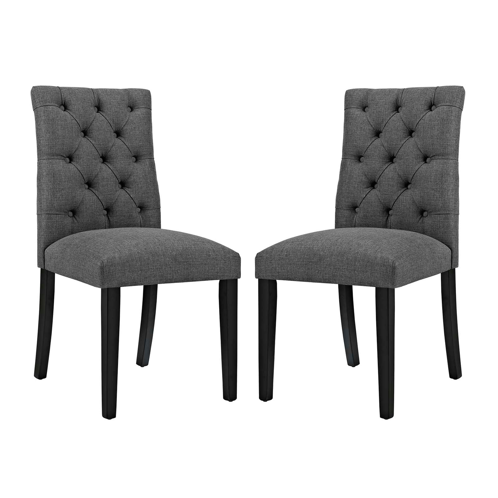 Duchess Fabric Dining Chair Set of 2 by Modway
