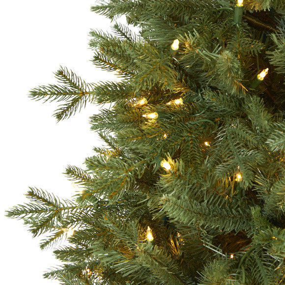 6.5' New Hampshire Spruce Artificial Christmas Tree with 500 Warm White Lights