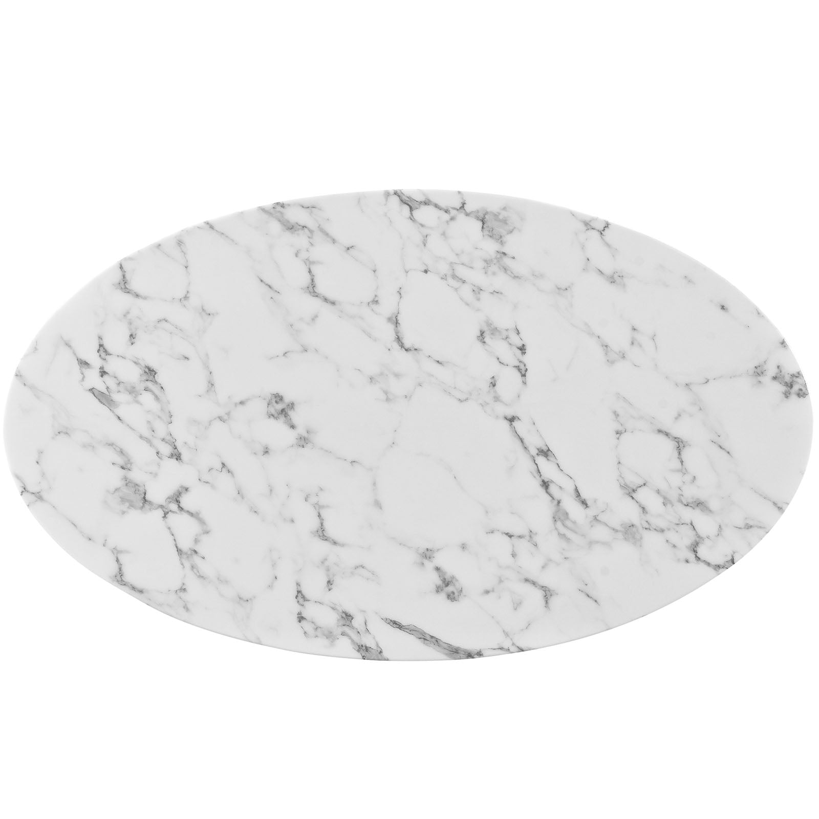 Lippa 48" Oval Faux Marble Coffee Table by Modway
