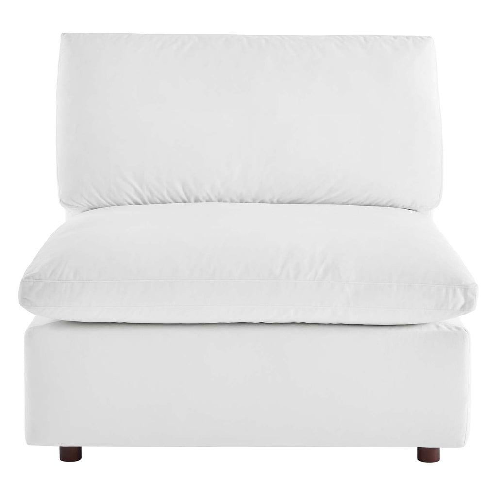 Commix Down Filled Overstuffed Performance Velvet Armless Chair by Modway