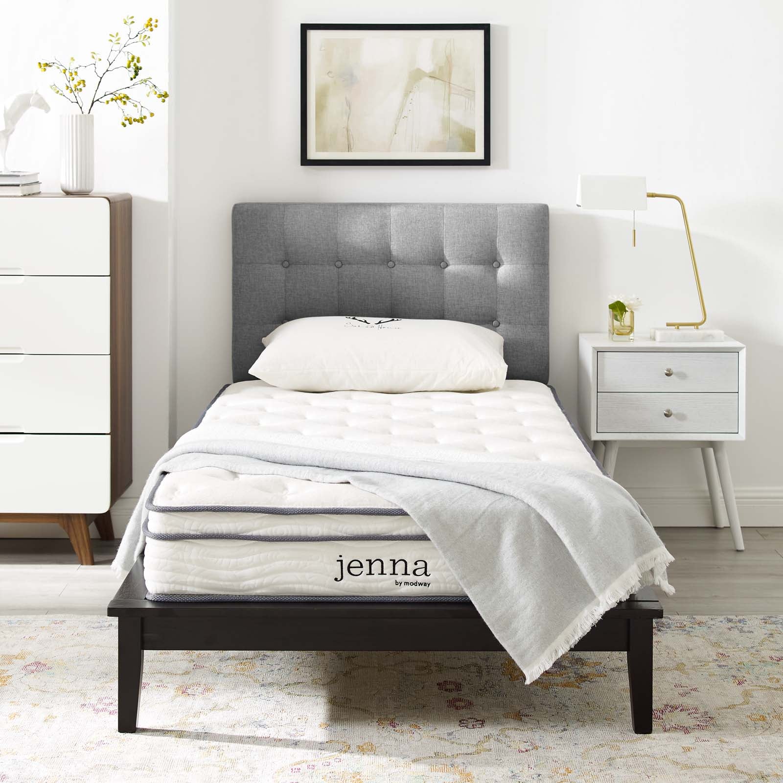 Jenna 8" Innerspring and Foam Full Mattress by Modway