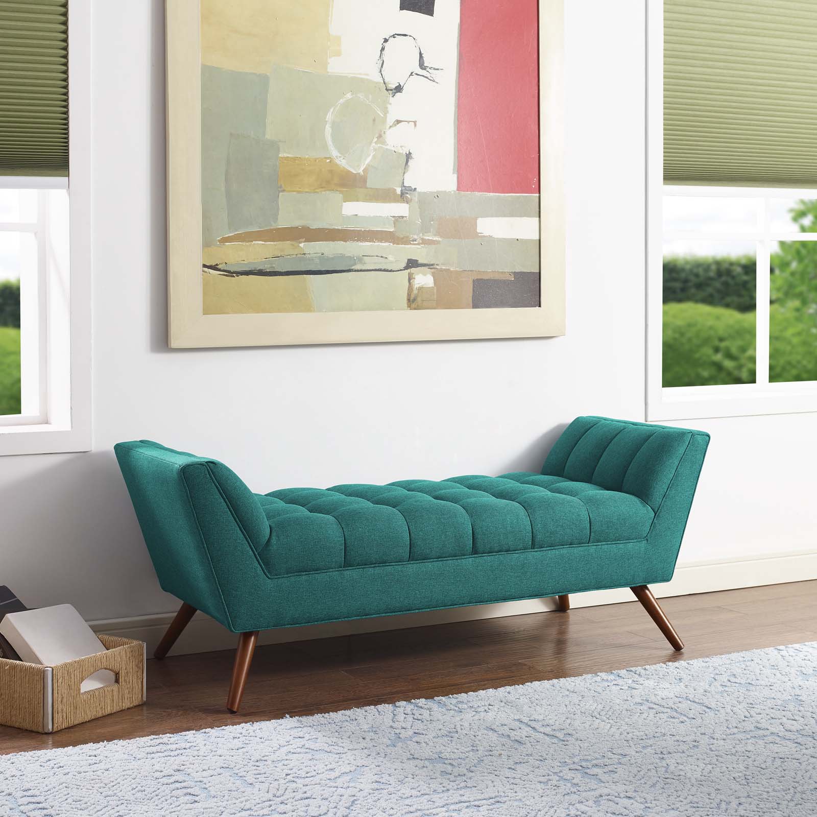 Response Medium Upholstered Fabric Bench by Modway