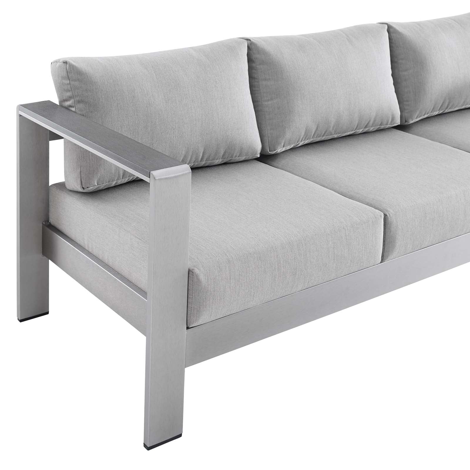 Shore Sunbrella¨ Fabric Aluminum Outdoor Patio Sofa by Modway