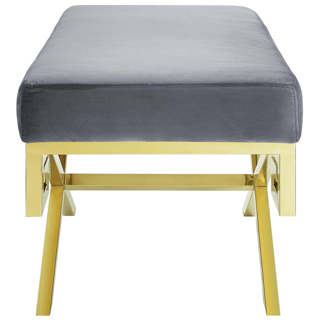 Rove Velvet Performance Velvet Bench by Modway