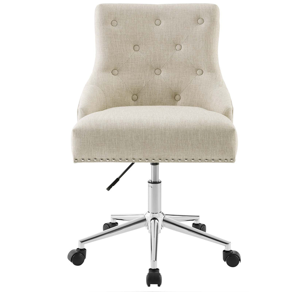 Regent Tufted Button Swivel Upholstered Fabric Office Chair by Modway