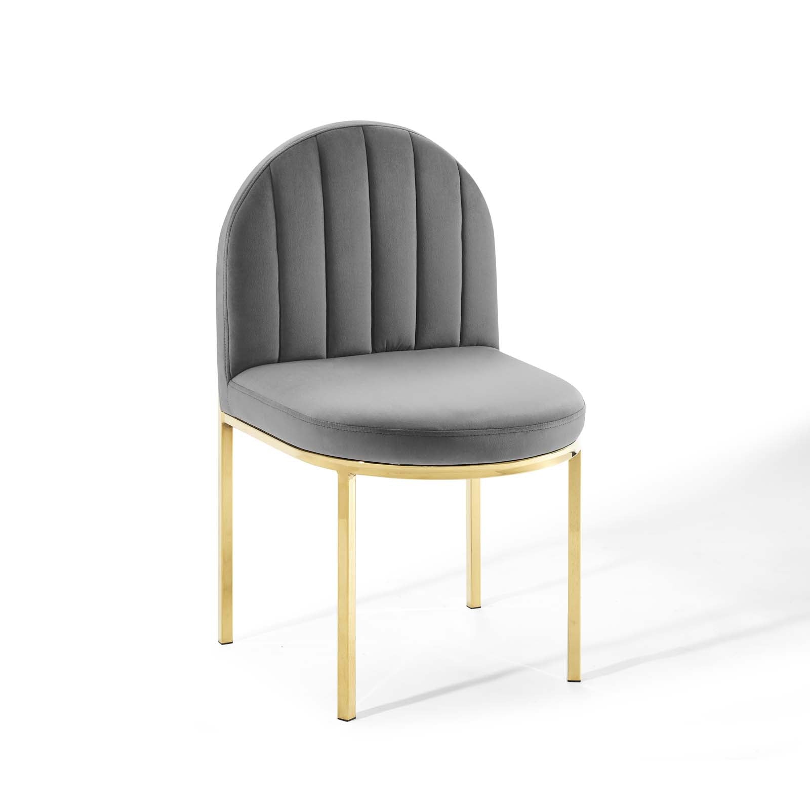 Isla Performance Velvet Dining Side Chair Set of 2 by Modway