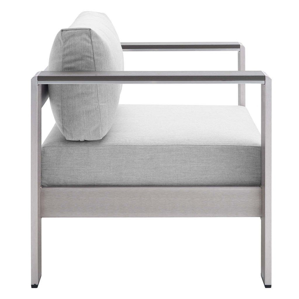 Shore 4 Piece Sunbrella¨ Fabric Outdoor Patio Aluminum Set by Modway