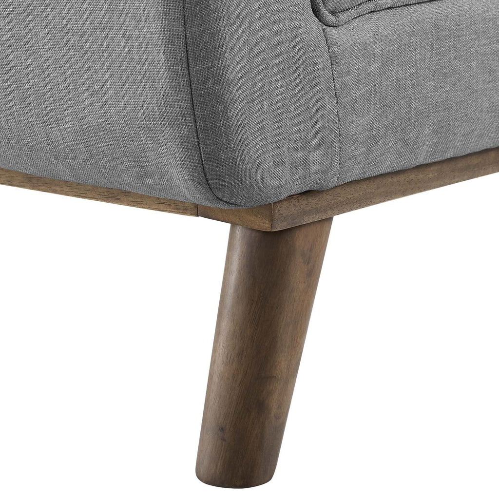 Haven Tufted Button Upholstered Fabric Accent Bench by Modway