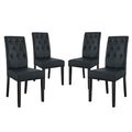 Confer Vinyl Dining Side Chair Set of 4 by Modway