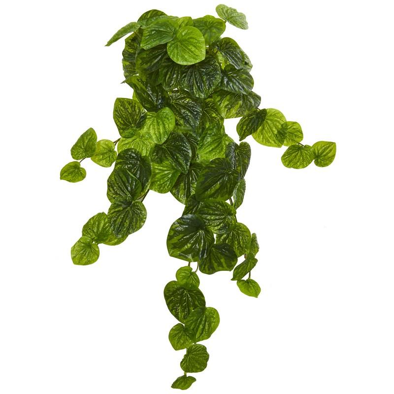 25"  Peperomia Hanging Bush Artificial Plant (Set of 6) (Real Touch)