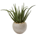 25"  Aloe Artificial Plant in Sand Colored Planter