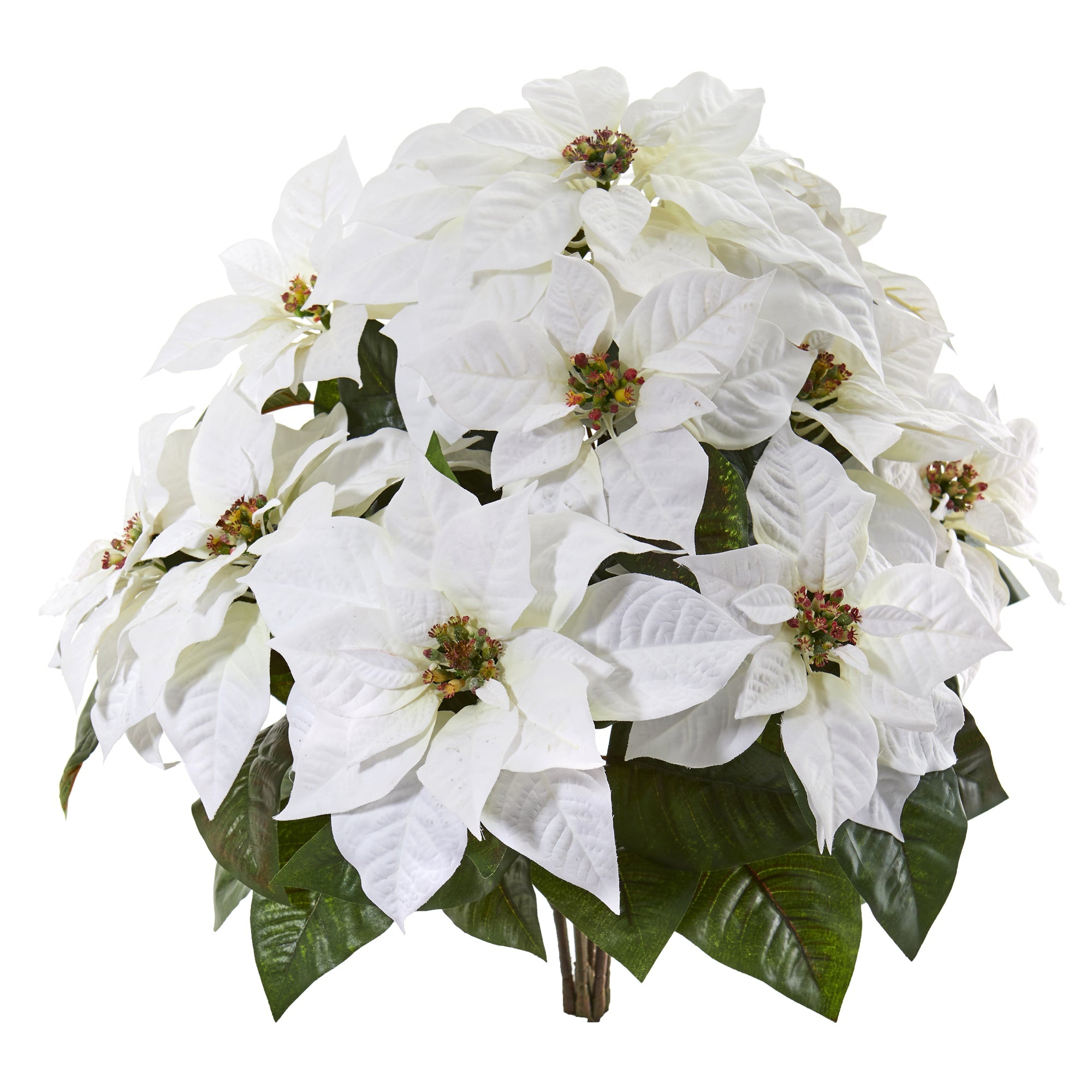 24"  Poinsettia Artificial Plant (Set of 2)
