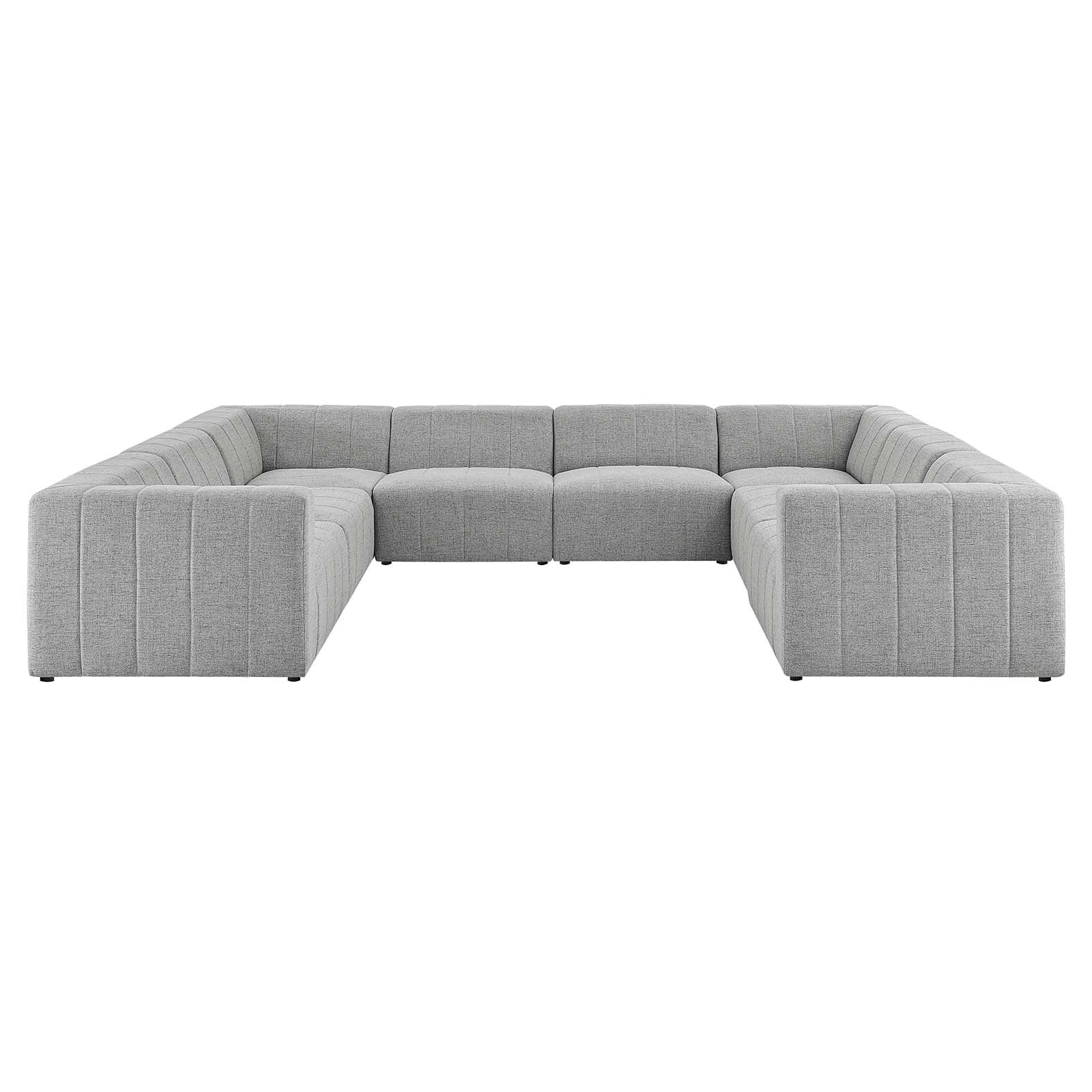 Bartlett 8-Piece Upholstered Fabric Sectional Sofa by Modway
