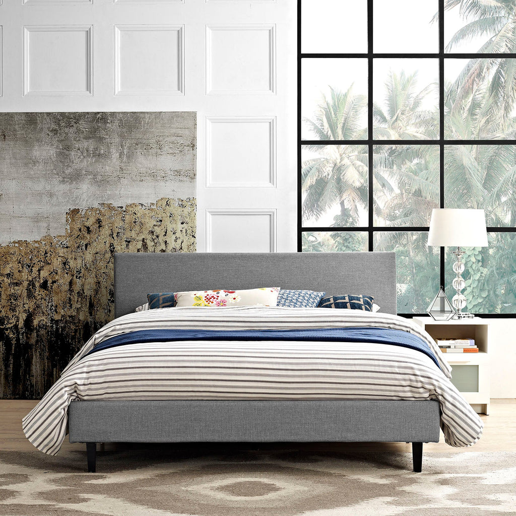 Anya Fabric Queen Bed by Modway