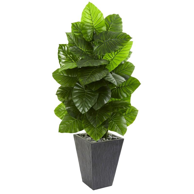 59"  Taro Artificial Plant in Slate Finished Planter