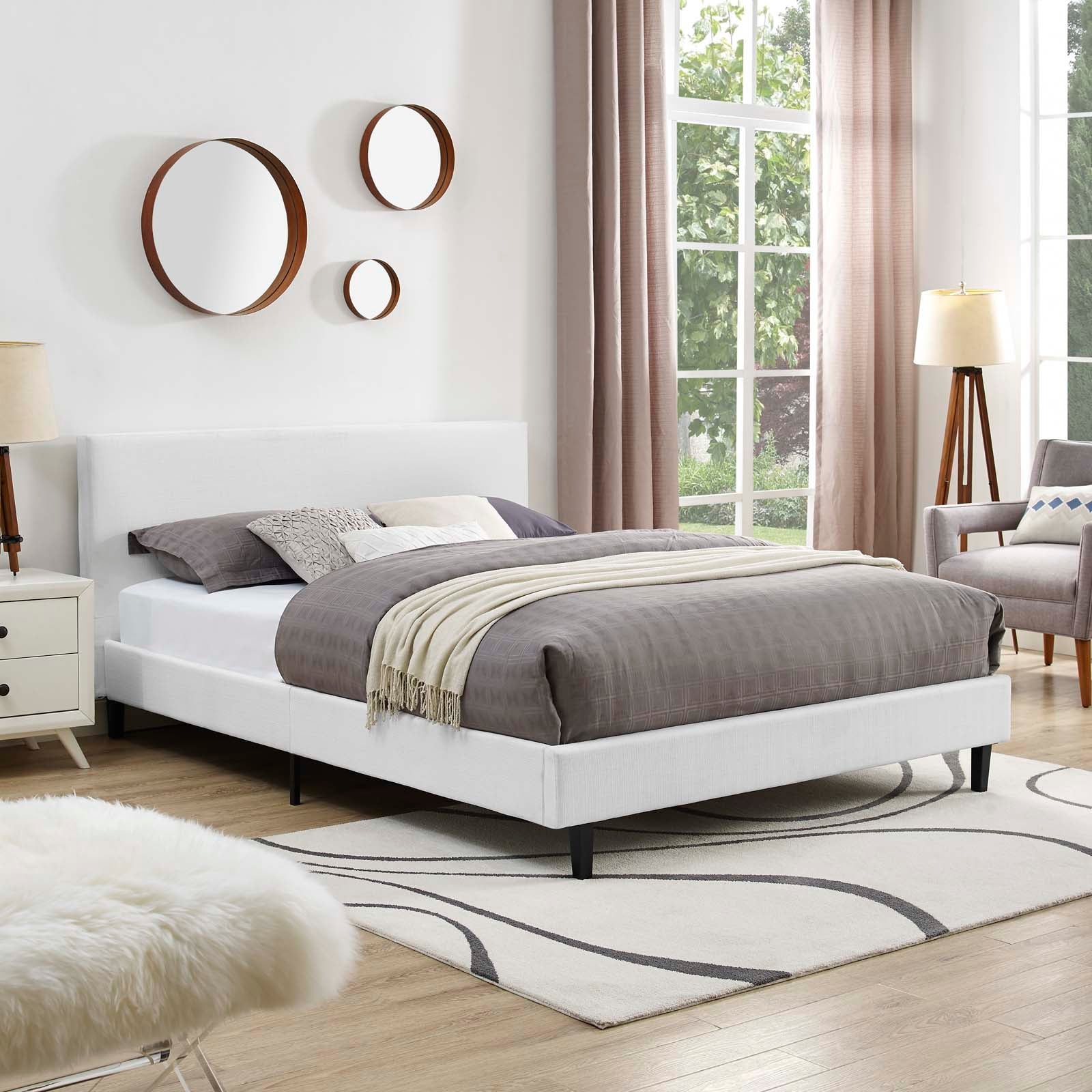 Anya Fabric Queen Bed by Modway