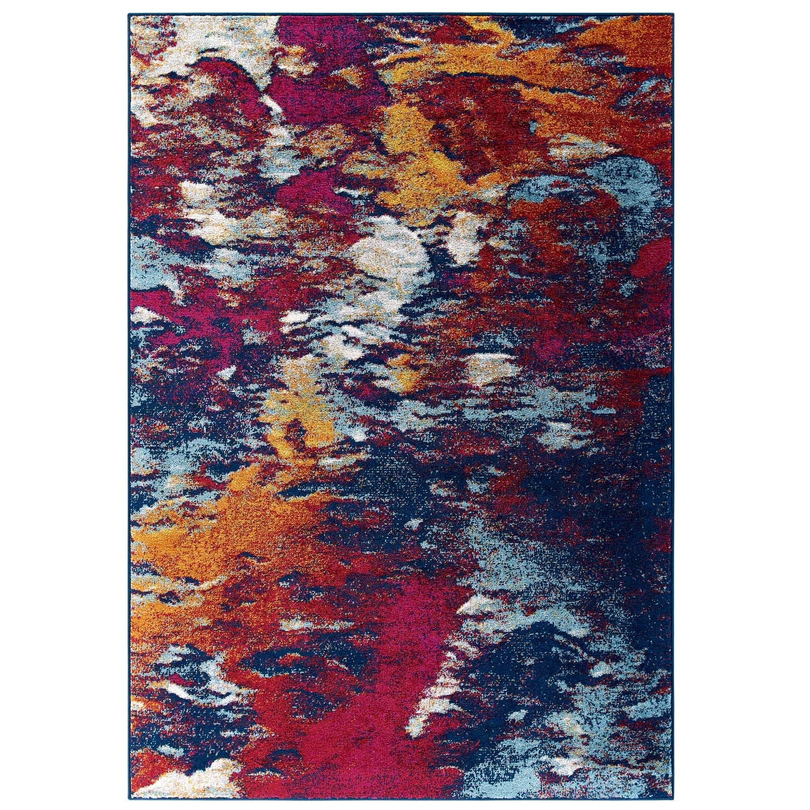 Entourage Foliage Contemporary Modern Abstract 5x8 Area Rug by Modway