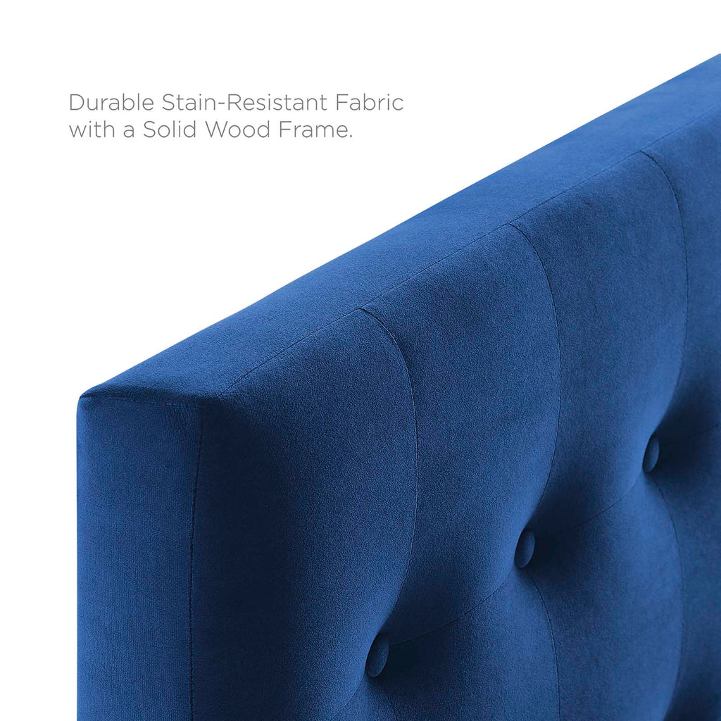 Emily Biscuit Tufted Performance Velvet Twin Headboard by Modway