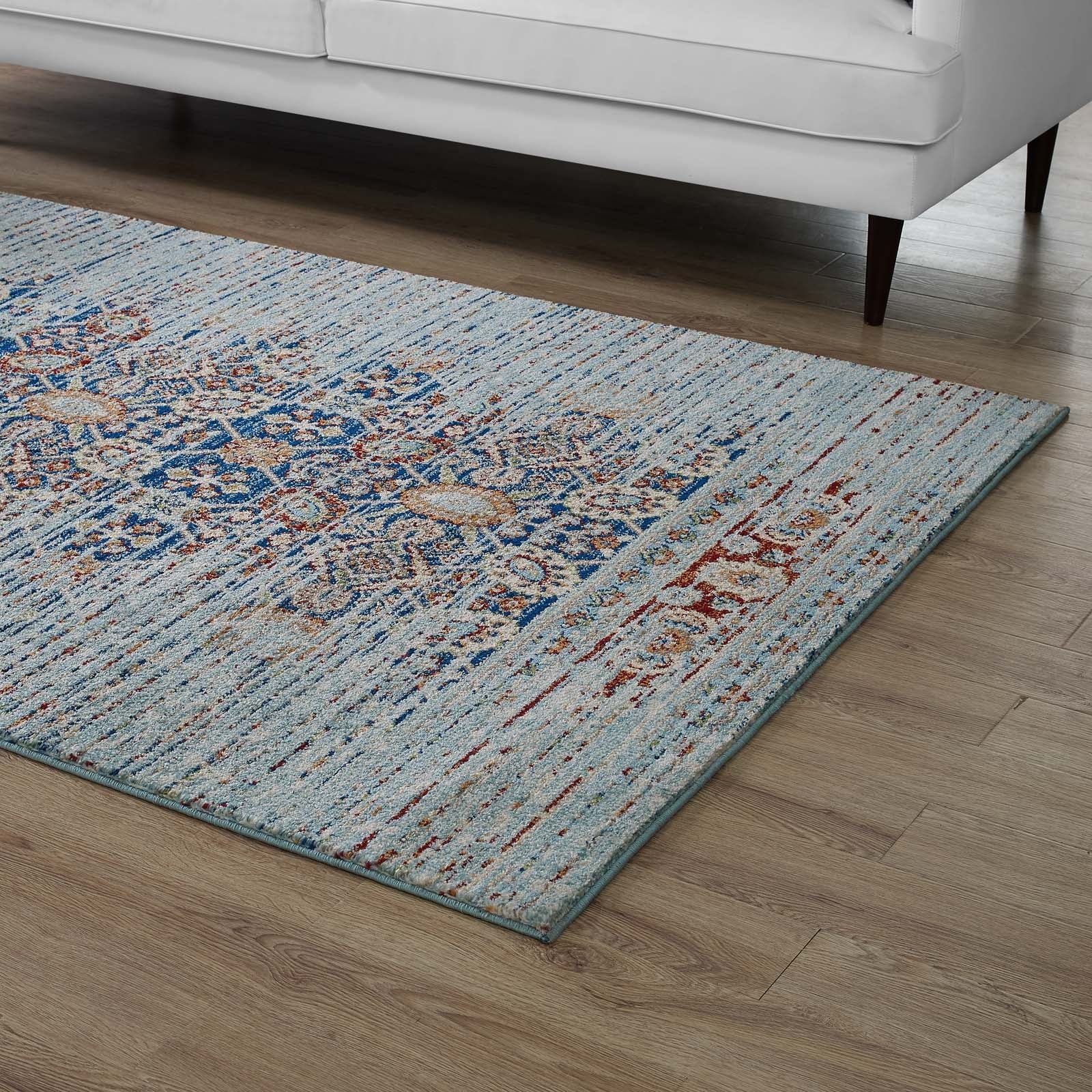 Naria Distressed Vintage Medallion 8x10 Area Rug by Modway