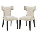 Curve Fabric Dining Side Chair Set of 2 by Modway
