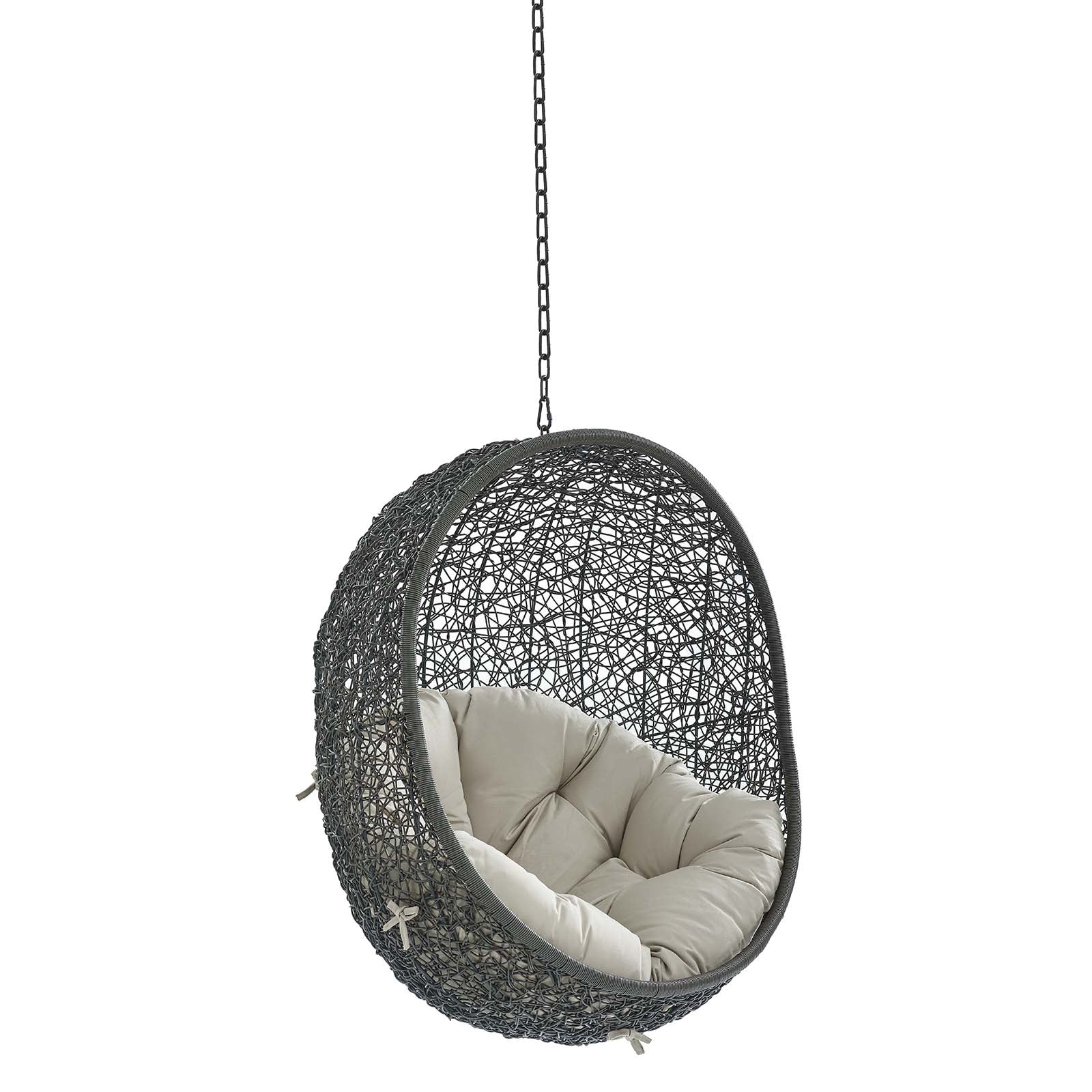 Hide Sunbrella¨ Fabric Swing Outdoor Patio Lounge Chair Without Stand by Modway