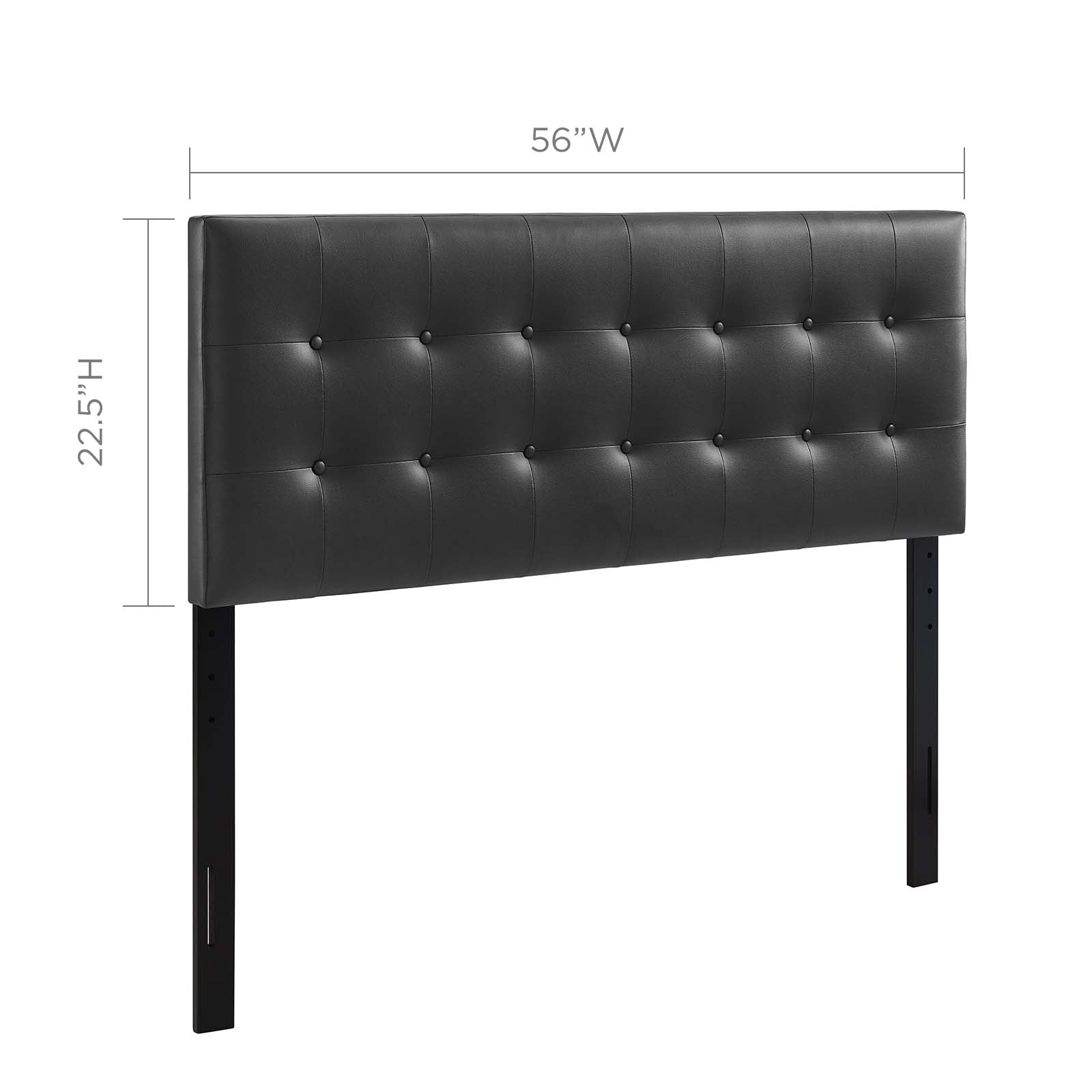 Emily Upholstered Vinyl Full Headboard by Modway