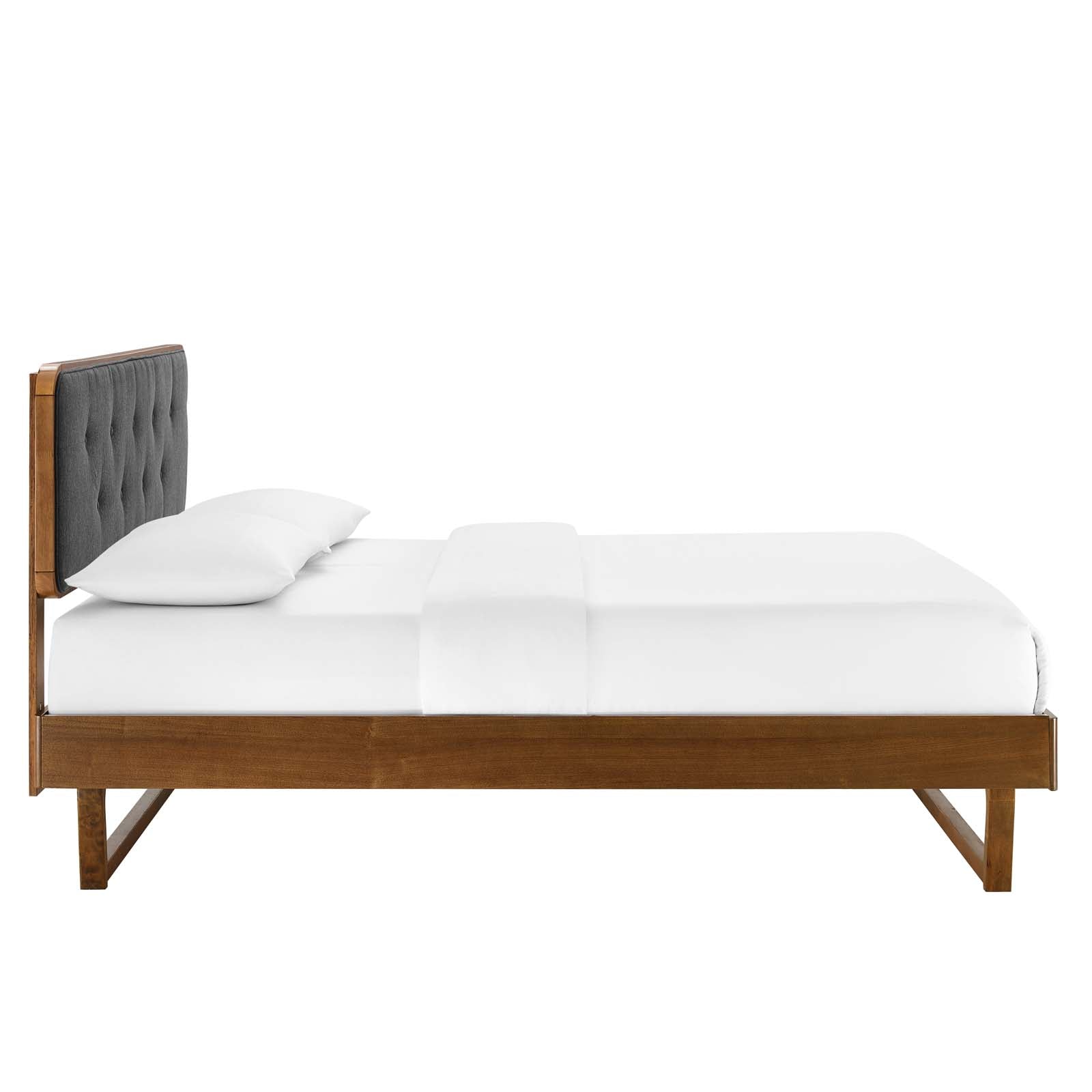 Bridgette Wood Queen Platform Bed With Angular Frame by Modway