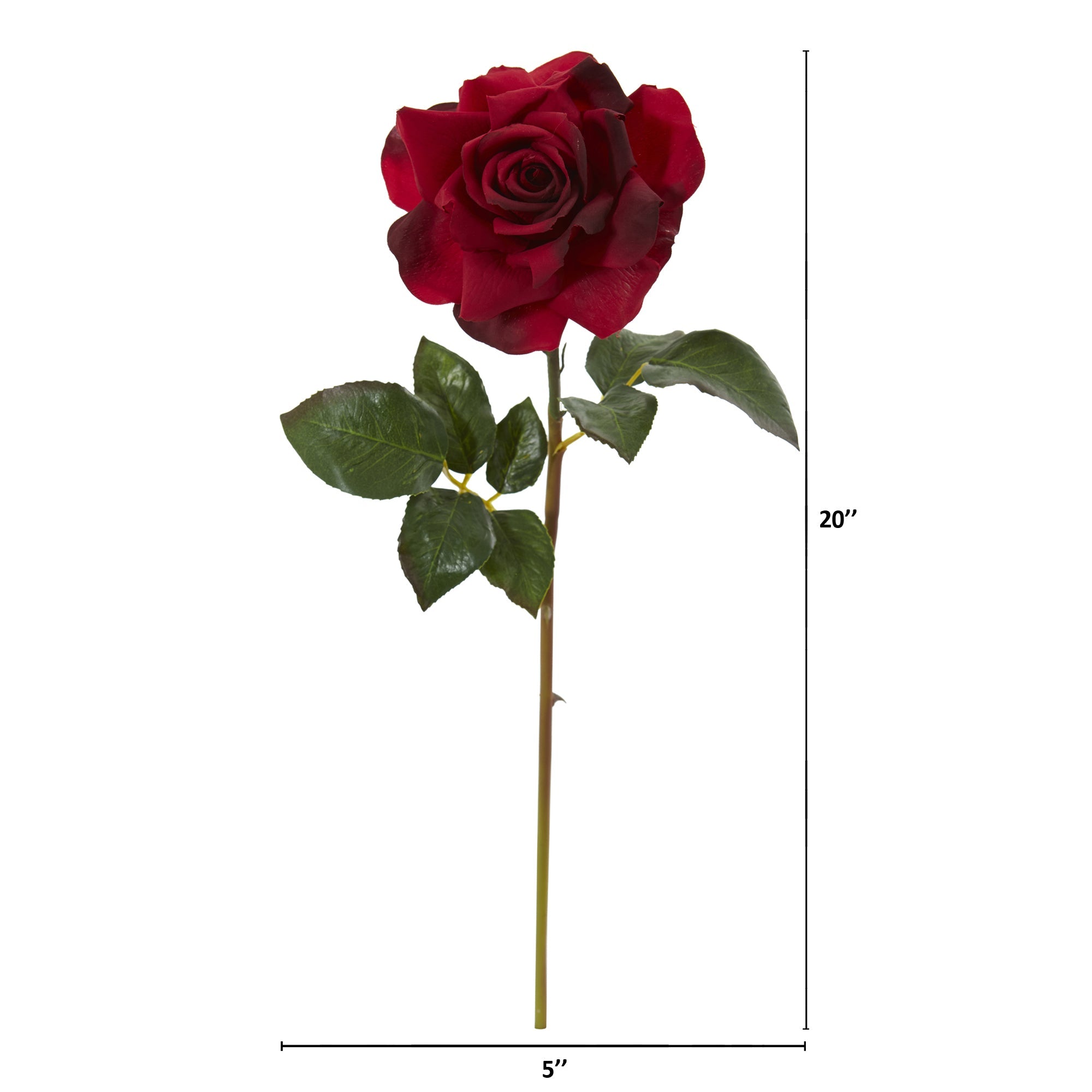20" Rose Artificial Flower (Set of 6)