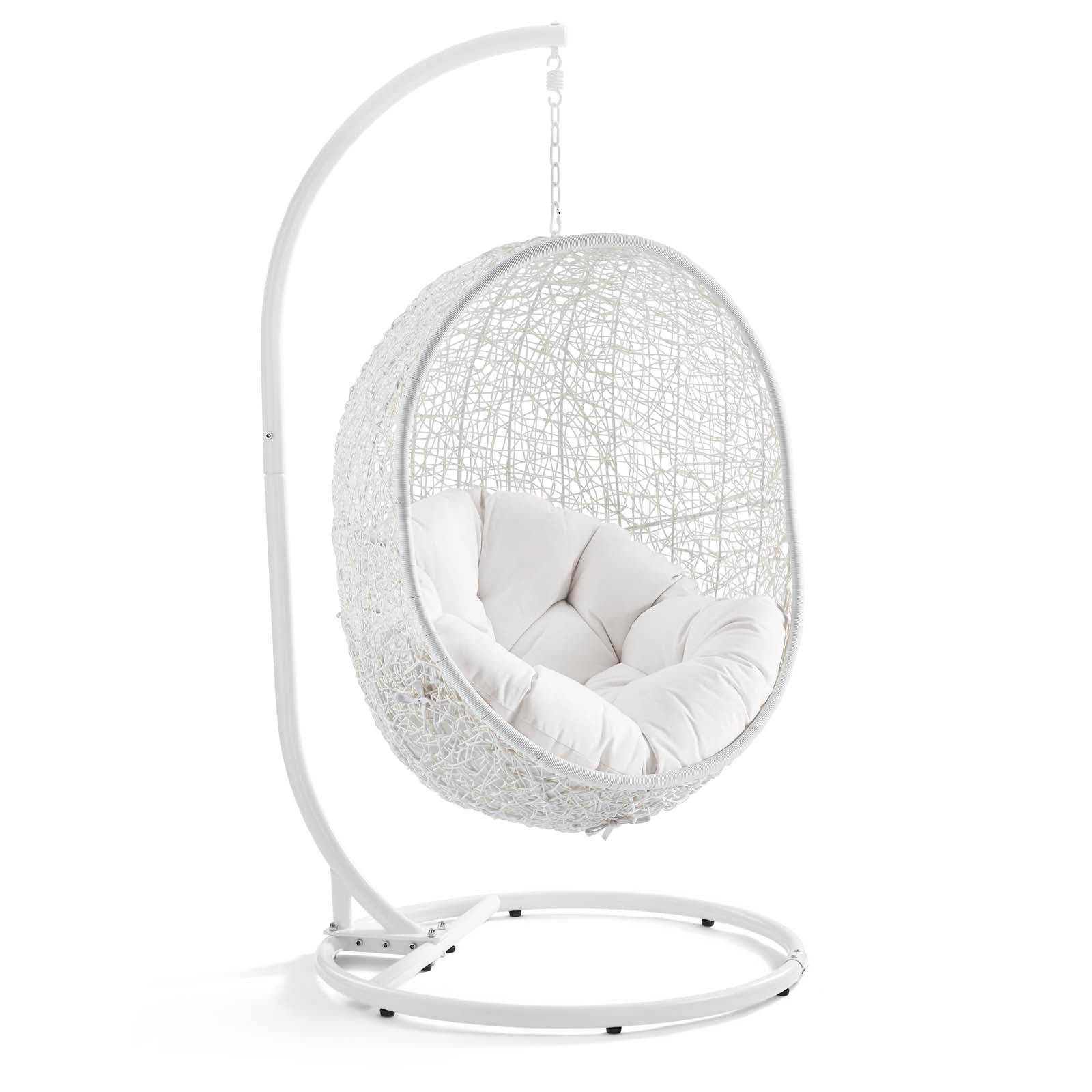 Hide Outdoor Patio Sunbrella¨ Swing Chair With Stand by Modway