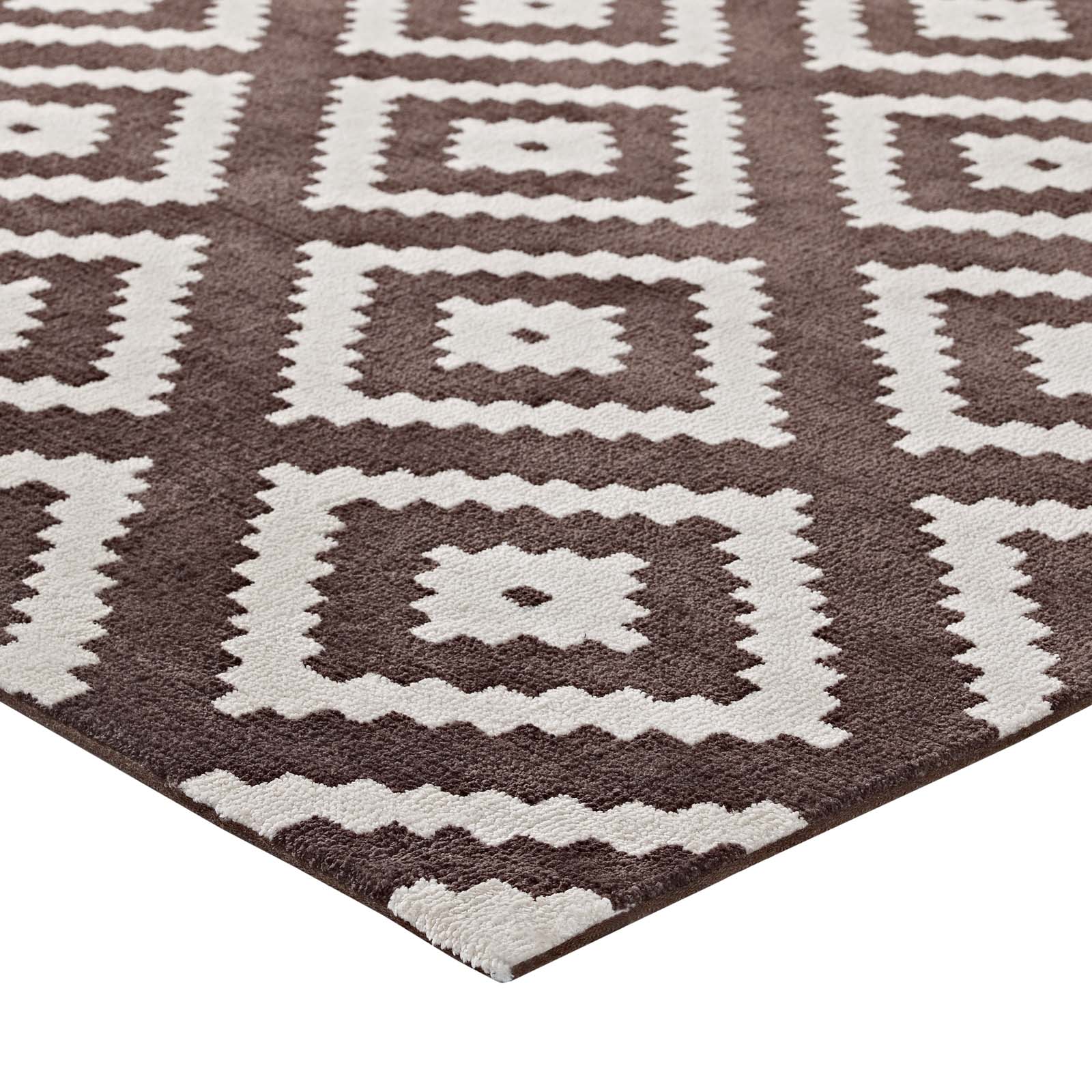 Alika Abstract Diamond Trellis 5x8 Area Rug by Modway