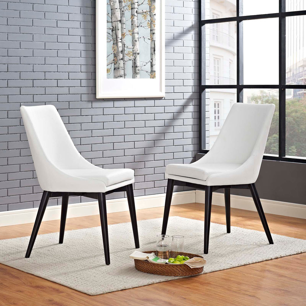 Viscount Vinyl Dining Side Chair Set of 2 by Modway