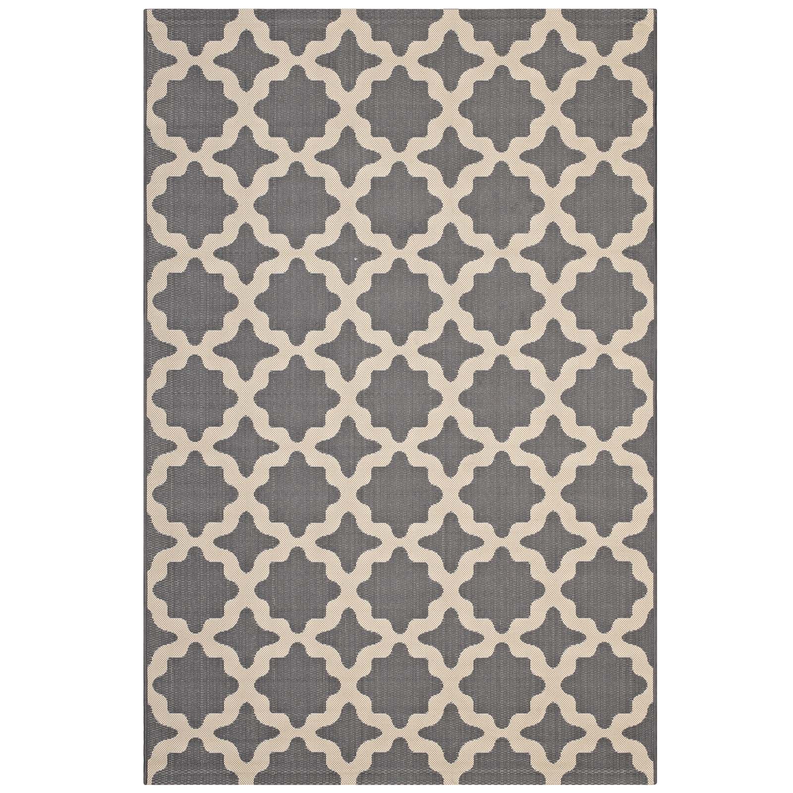 Cerelia Moroccan Trellis Indoor and Outdoor 5x8 Area Rug by Modway