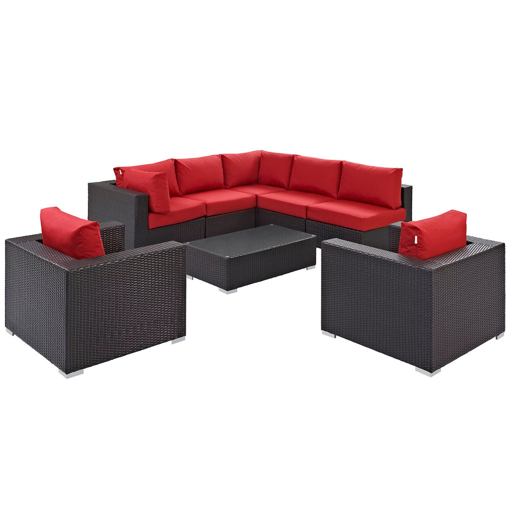 Convene 8 Piece Outdoor Patio Sectional Set by Modway