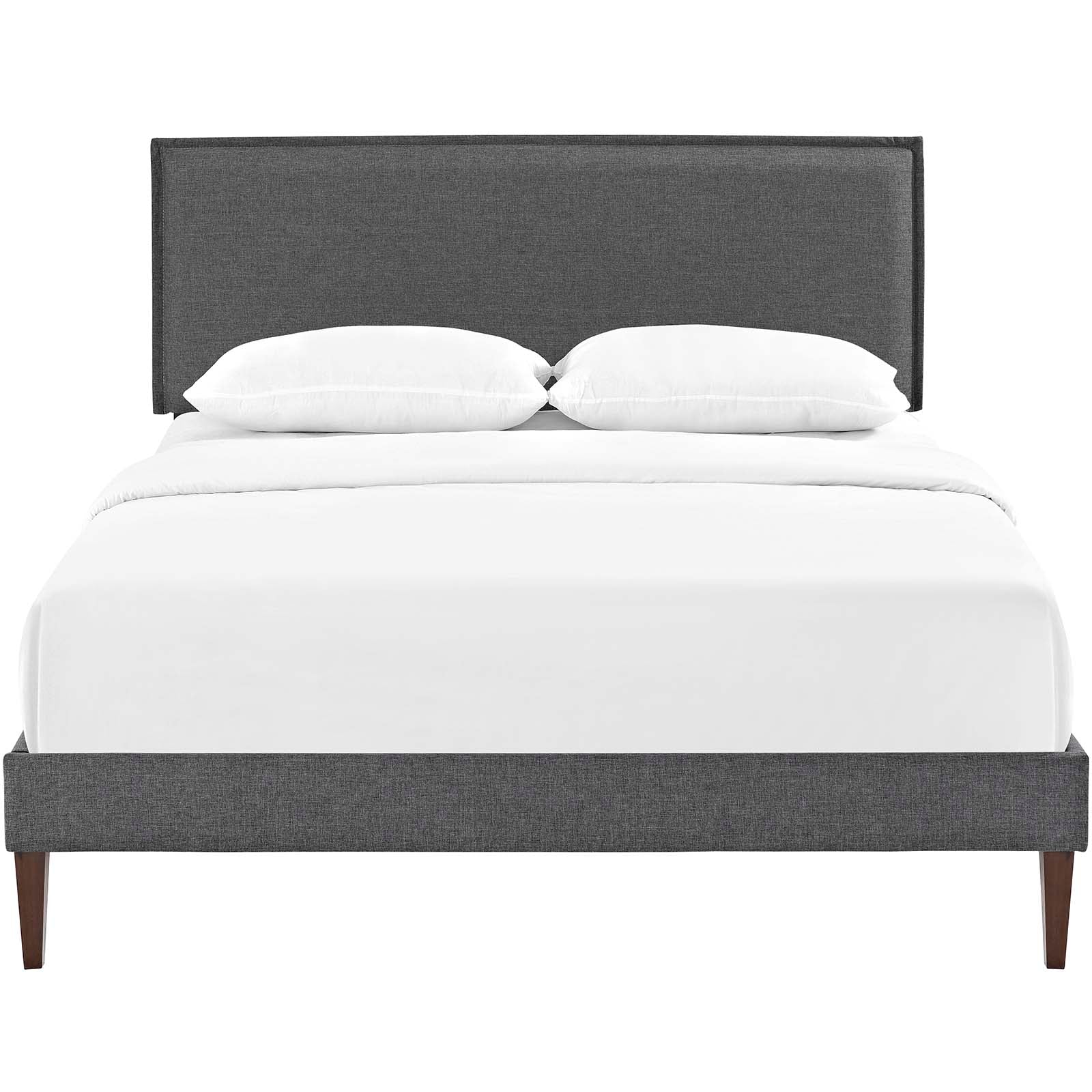 Amaris Fabric Full Platform Bed with Squared Tapered Legs by Modway